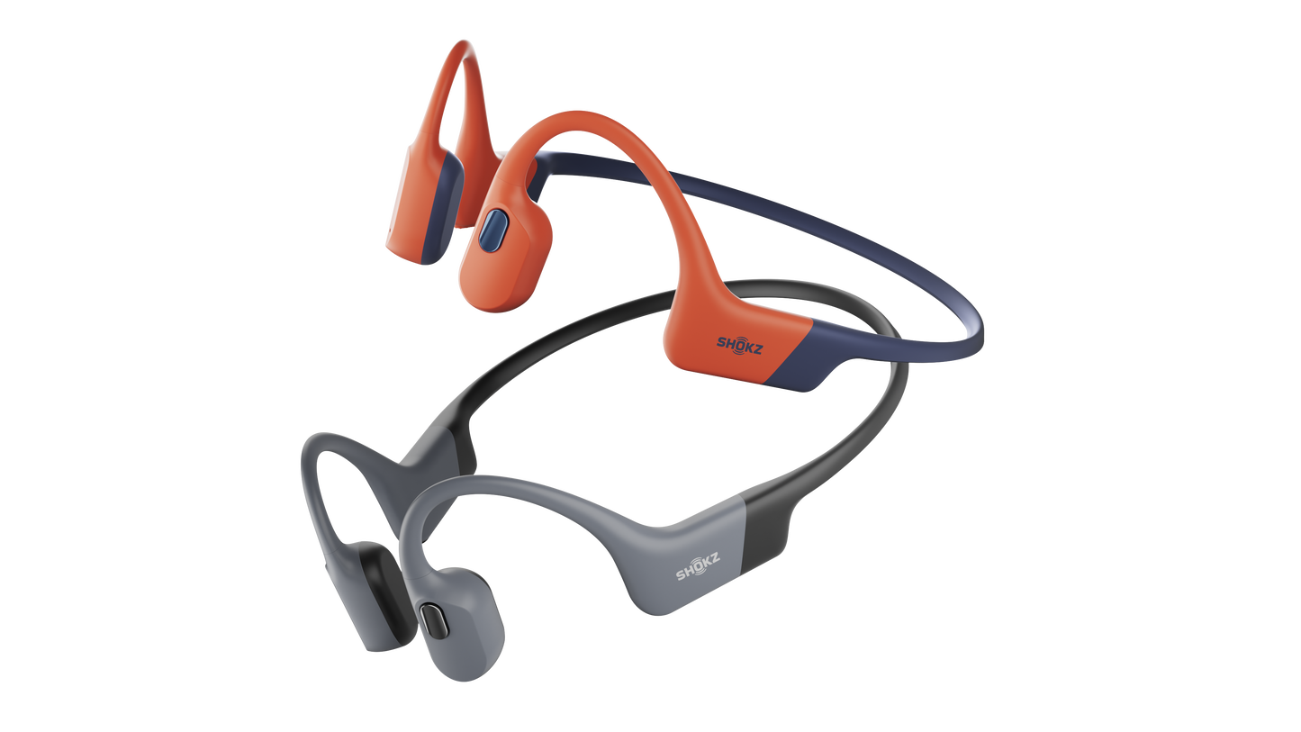SHOKZ Openswim Pro Bone Conduction Headphones - Red