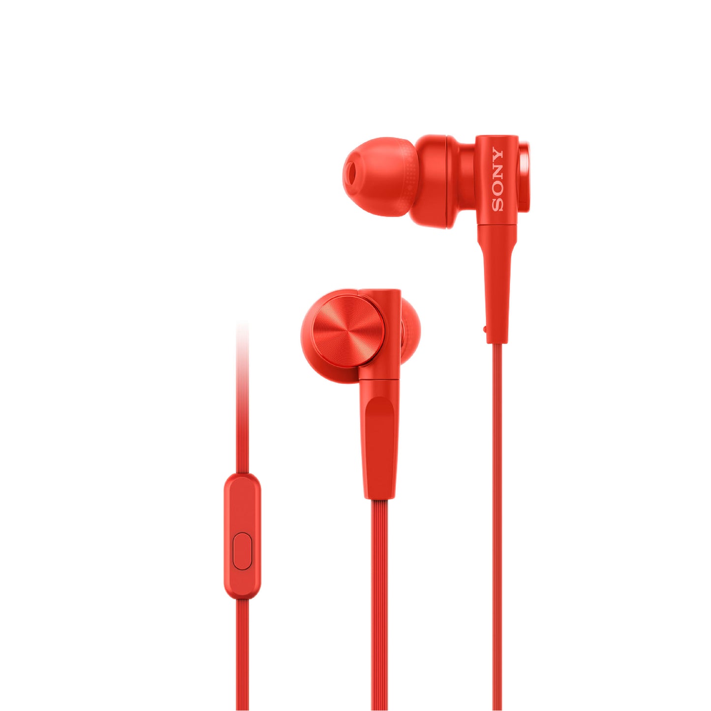 SONY MDR-XB55AP Extra Bass In-Ear Earphones - Red