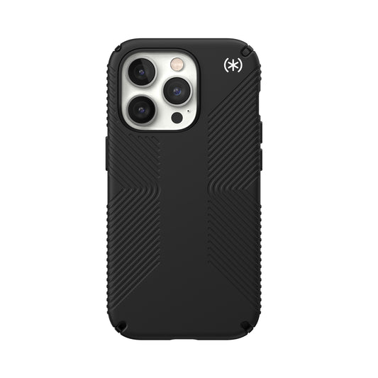 SPECK Presidio2 Grip Case for iPhone 14 Pro - Black/Black/White