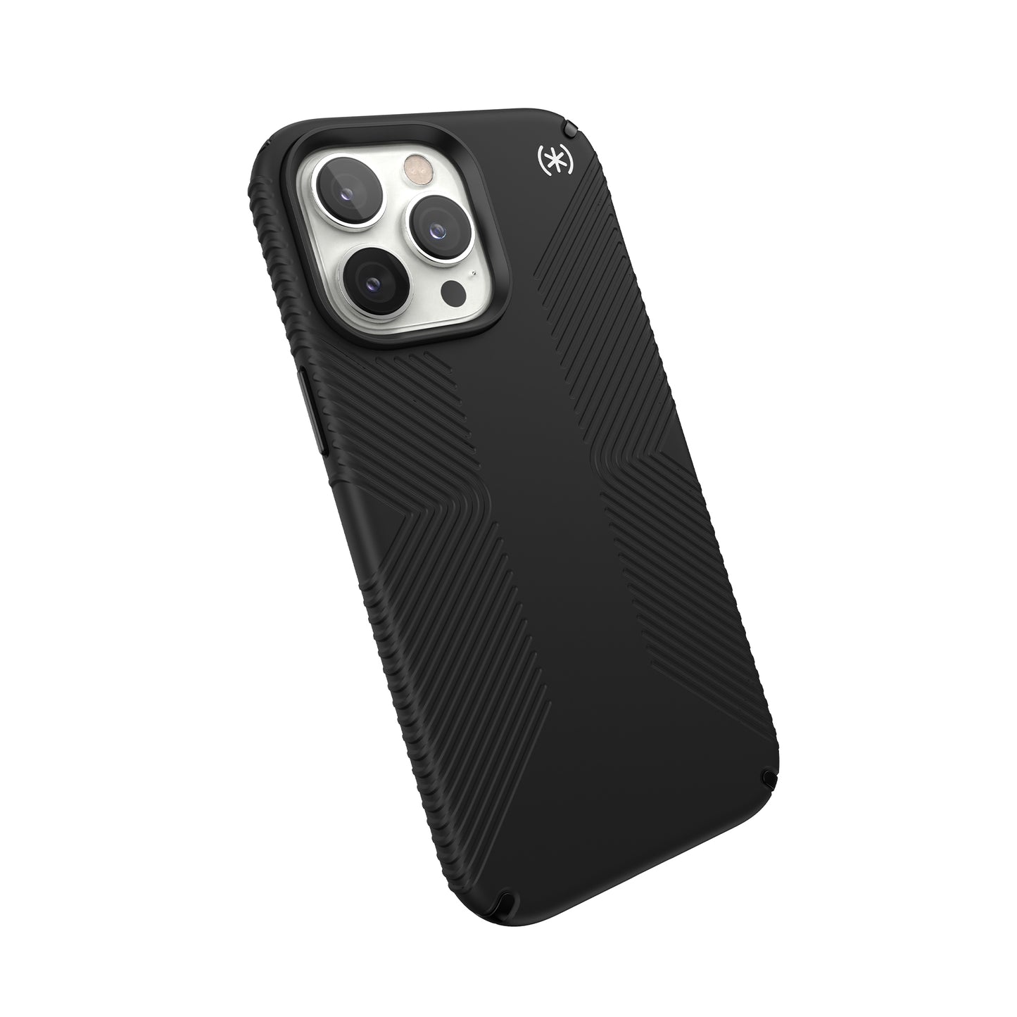 SPECK Presidio2 Grip Case for iPhone 14 Pro Max - Black/Black/White