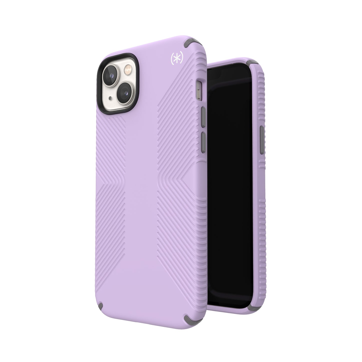 SPECK Presidio2 Grip Case for iPhone 14 Plus - Spring Purple/Cloudy Grey/White