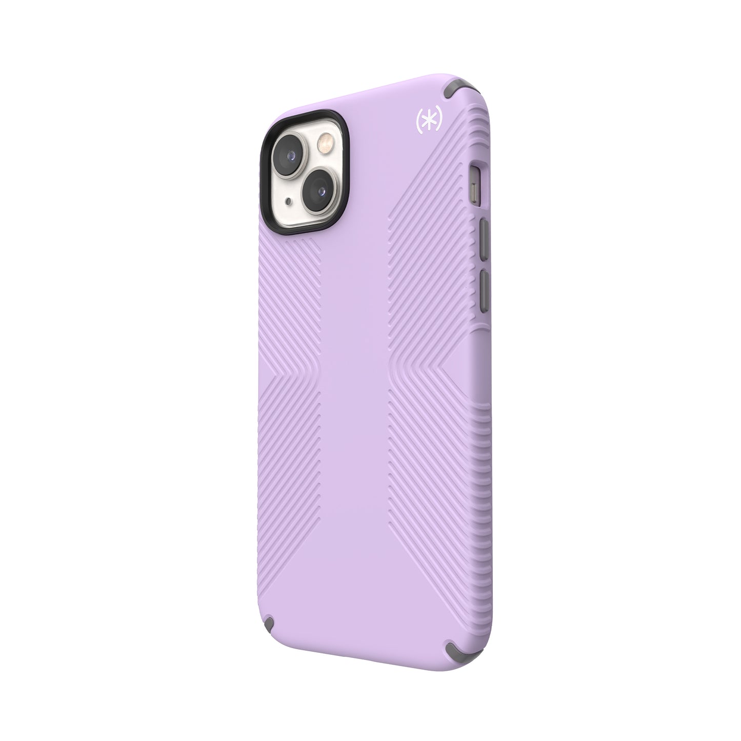 SPECK Presidio2 Grip Case for iPhone 14 Plus - Spring Purple/Cloudy Grey/White