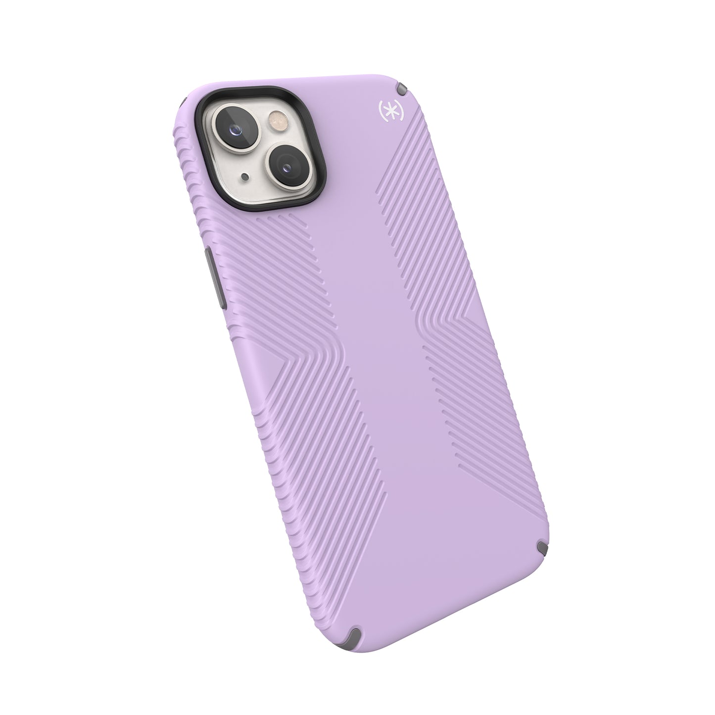 SPECK Presidio2 Grip Case for iPhone 14 Plus - Spring Purple/Cloudy Grey/White