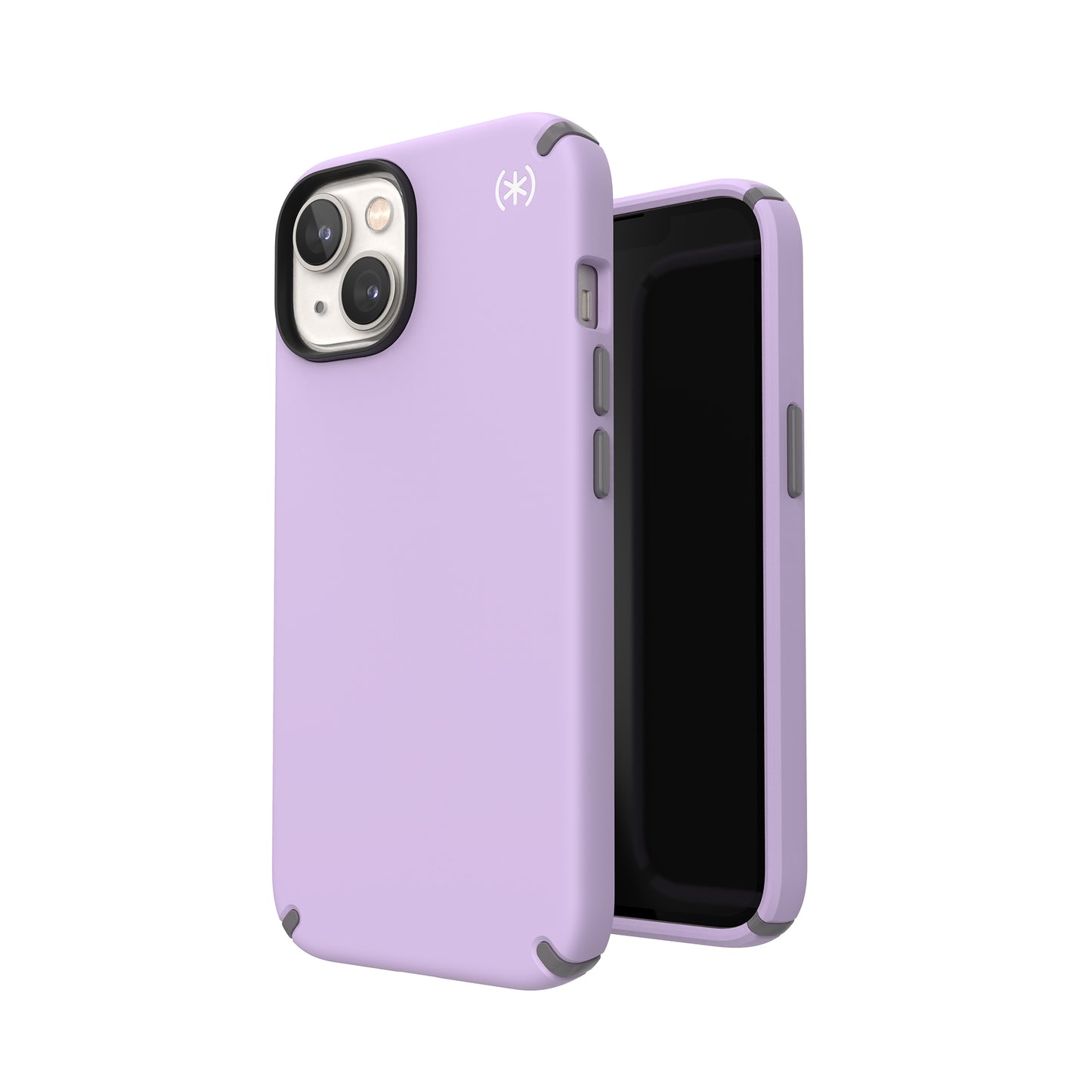 SPECK Presidio2 Pro Case for iPhone 14 - Spring Purple/Cloudy Grey/White