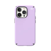 SPECK Presidio2 Pro Case for iPhone 14 Pro - Spring Purple/Cloudy Grey/White