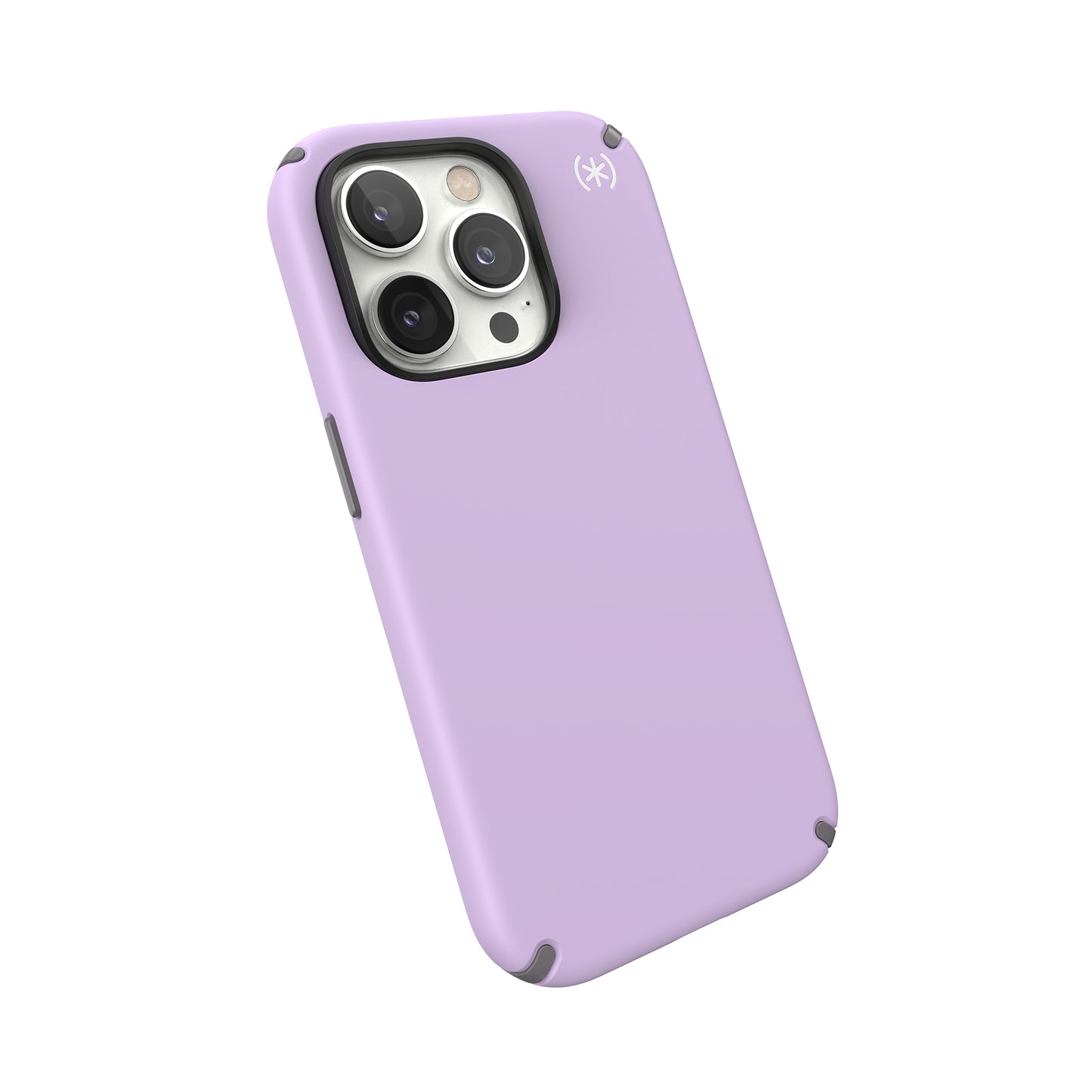 SPECK Presidio2 Pro Case for iPhone 14 Pro - Spring Purple/Cloudy Grey/White