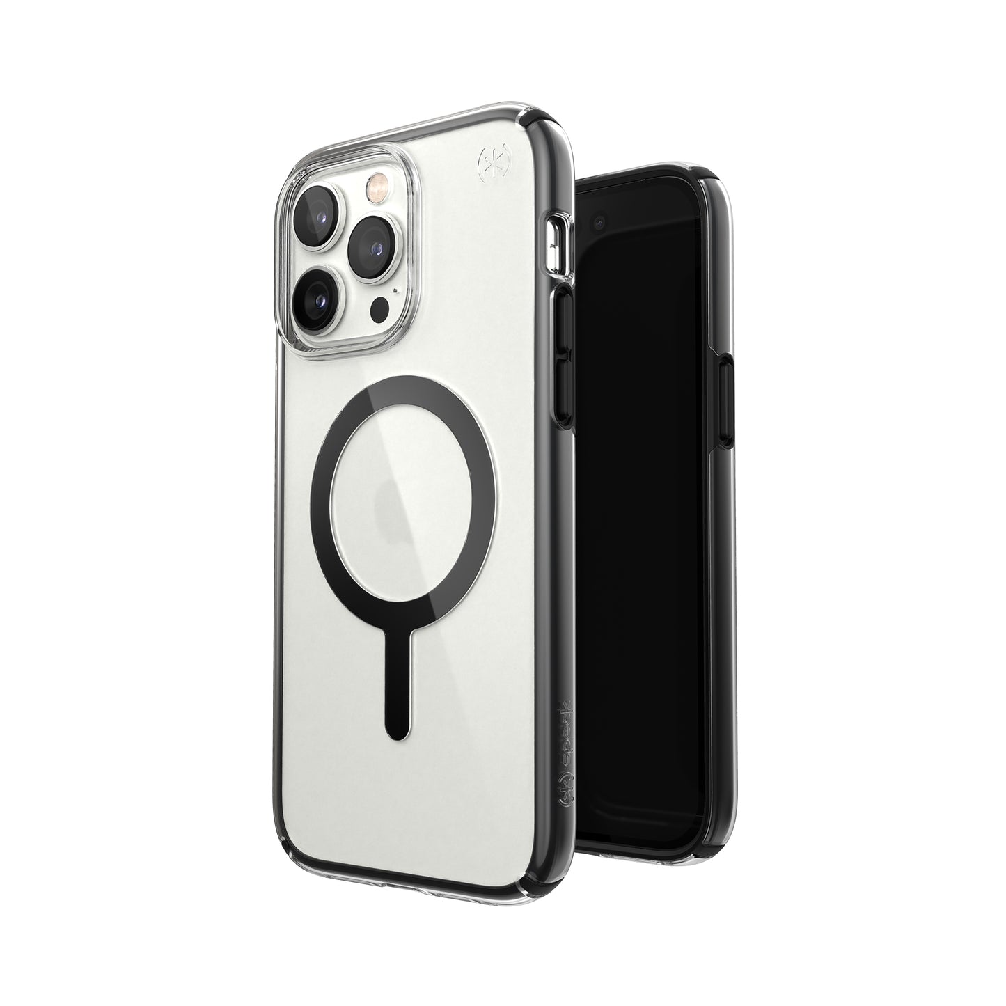 SPECK Presidio Perfect-Clear with Impact Geometry / MagSafe for iPhone 14 Pro Max - Clear/Black