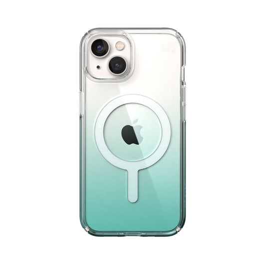 SPECK Presidio Perfect-Clear Ombre with MagSafe for iPhone 14 - Fantasy Teal Fade