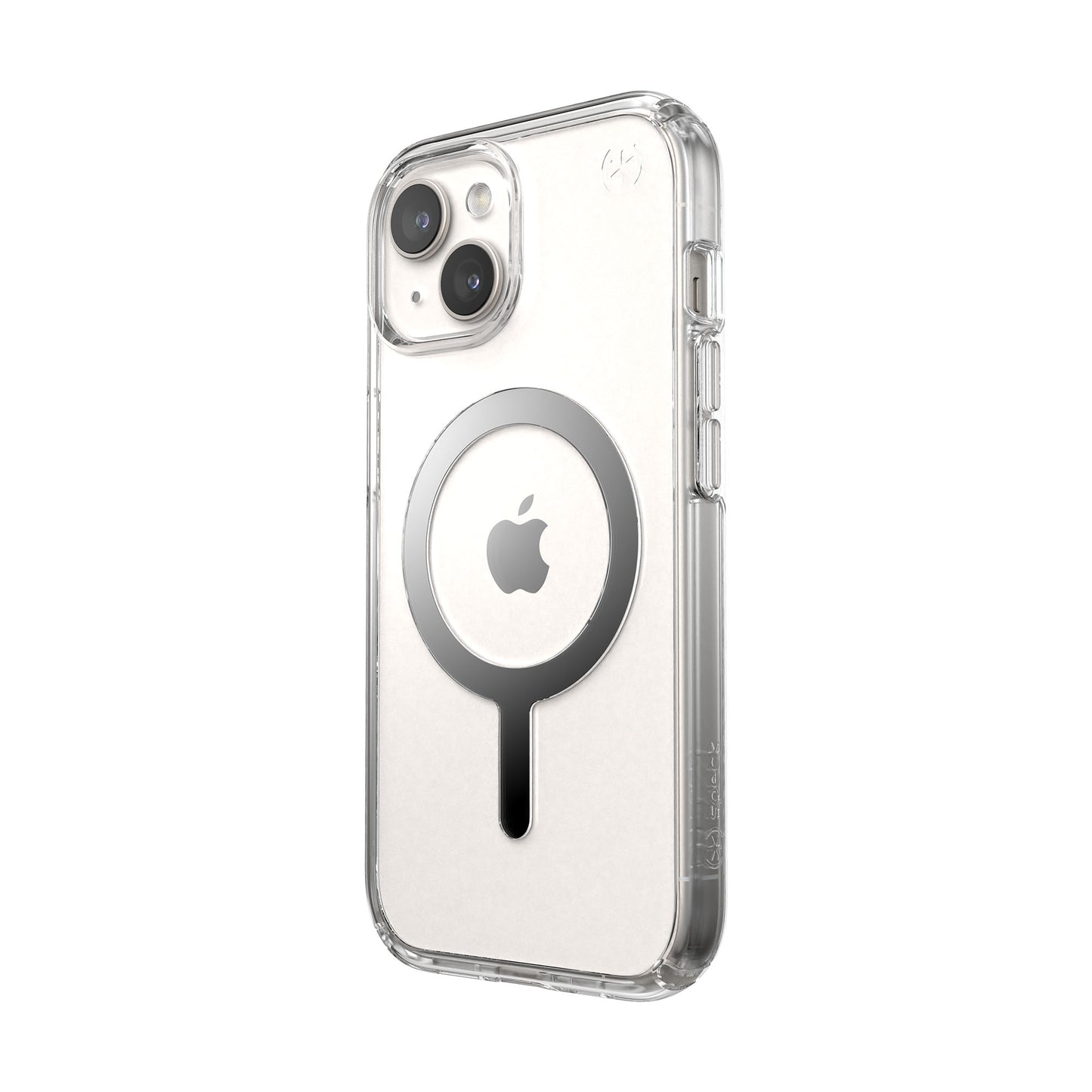 SPECK Presidio Perfect-Clear with MagSafe for iPhone 15 - Clear/Chrome