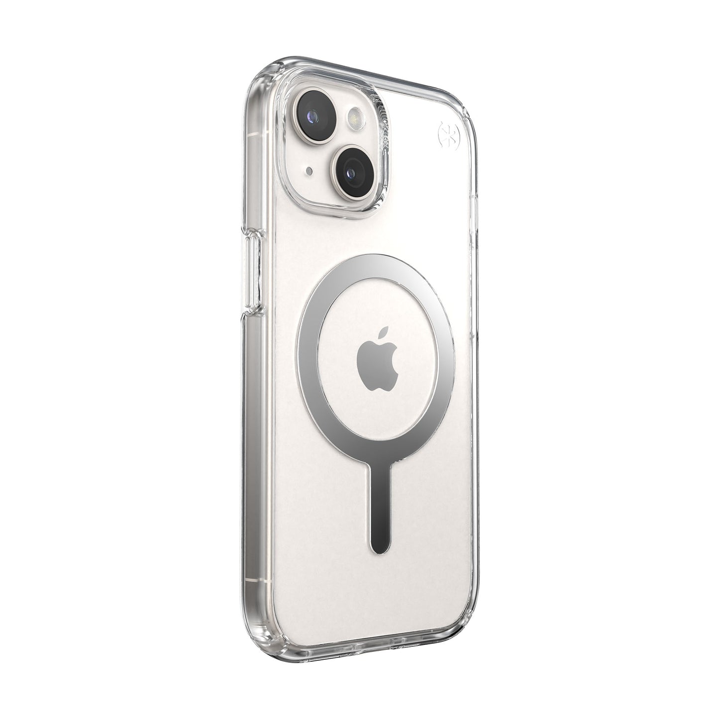 SPECK Presidio Perfect-Clear with MagSafe for iPhone 15 - Clear/Chrome