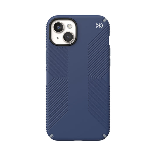 SPECK Presidio2 Grip with MagSafe for iPhone 15 Plus - Coastal Blue/Dust Grey/White