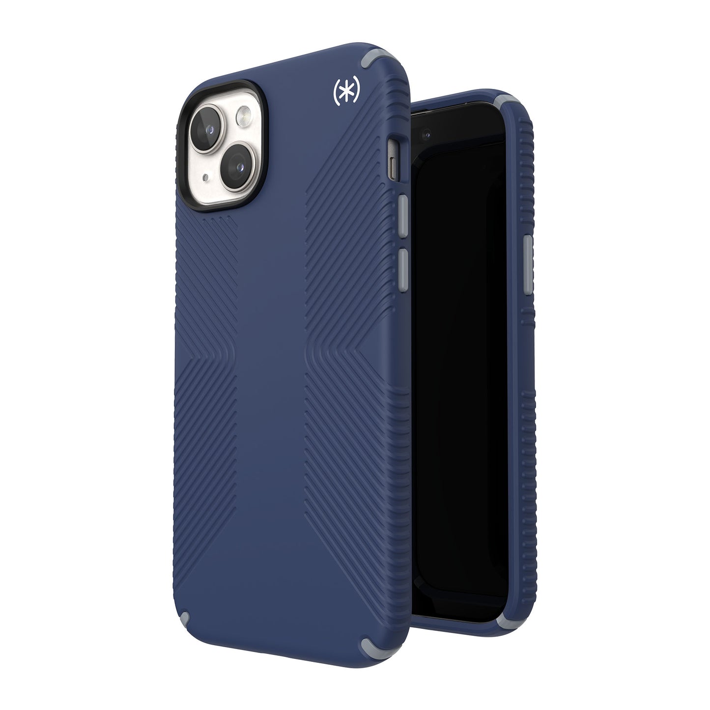 SPECK Presidio2 Grip with MagSafe for iPhone 15 Plus - Coastal Blue/Dust Grey/White