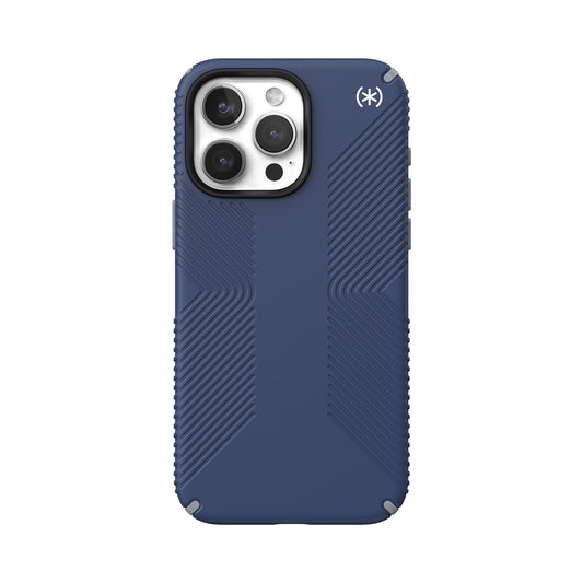 SPECK Presidio2 Grip with MagSafe for iPhone 15 Pro Max - Coastal Blue/Dust Grey/White