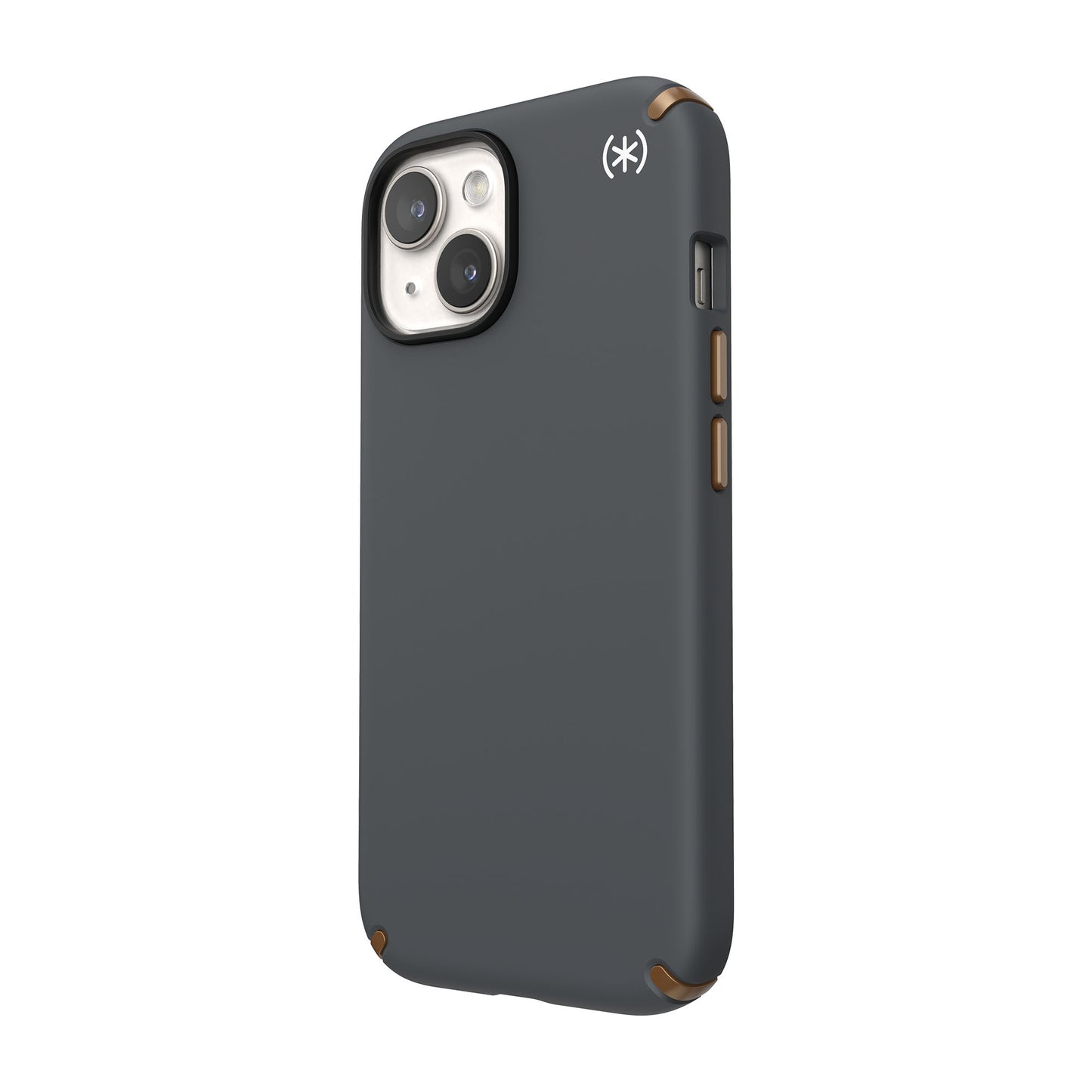 SPECK Presidio2 Pro with MagSafe for iPhone 15 - Charcoal Grey/Cool Bronze/White