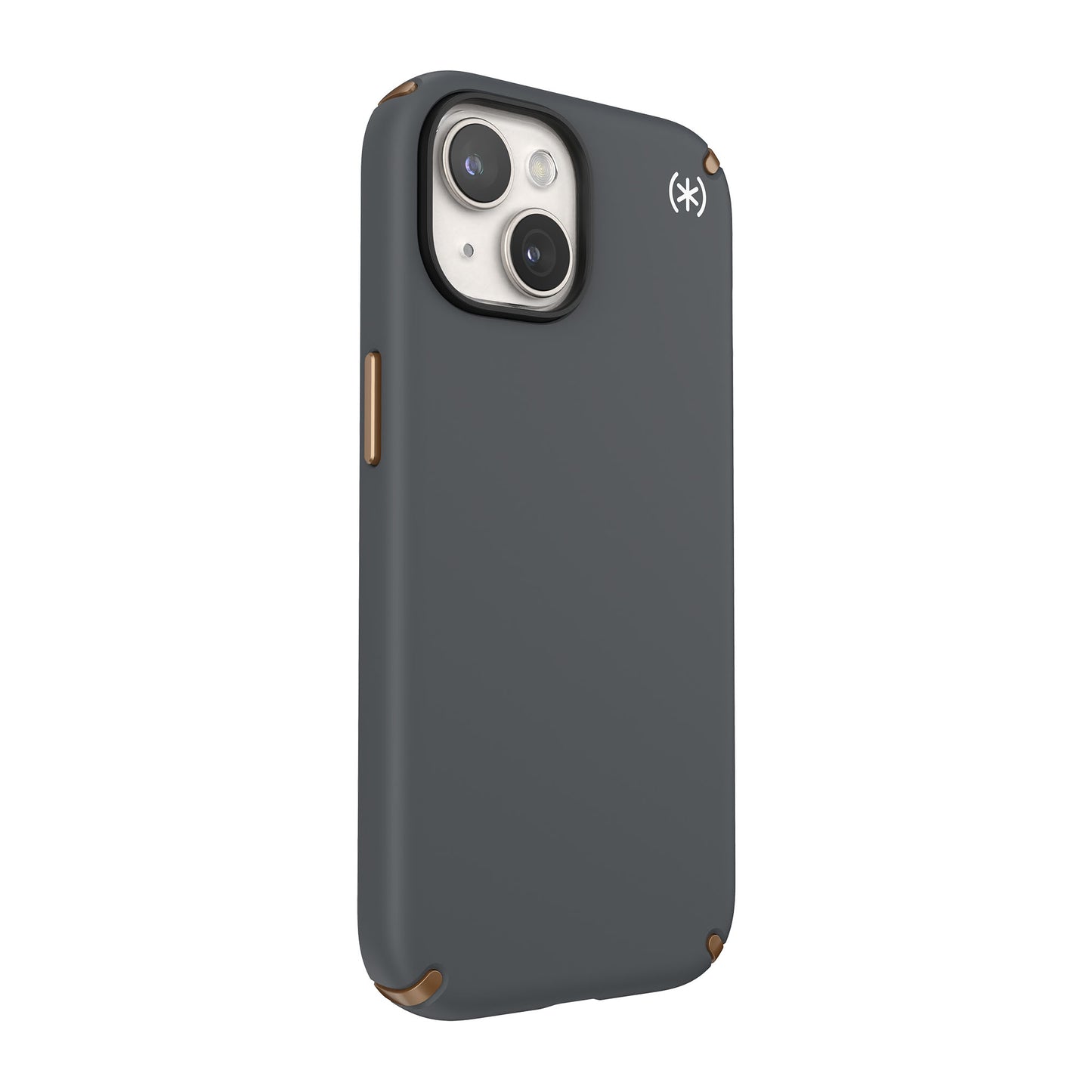 SPECK Presidio2 Pro with MagSafe for iPhone 15 - Charcoal Grey/Cool Bronze/White