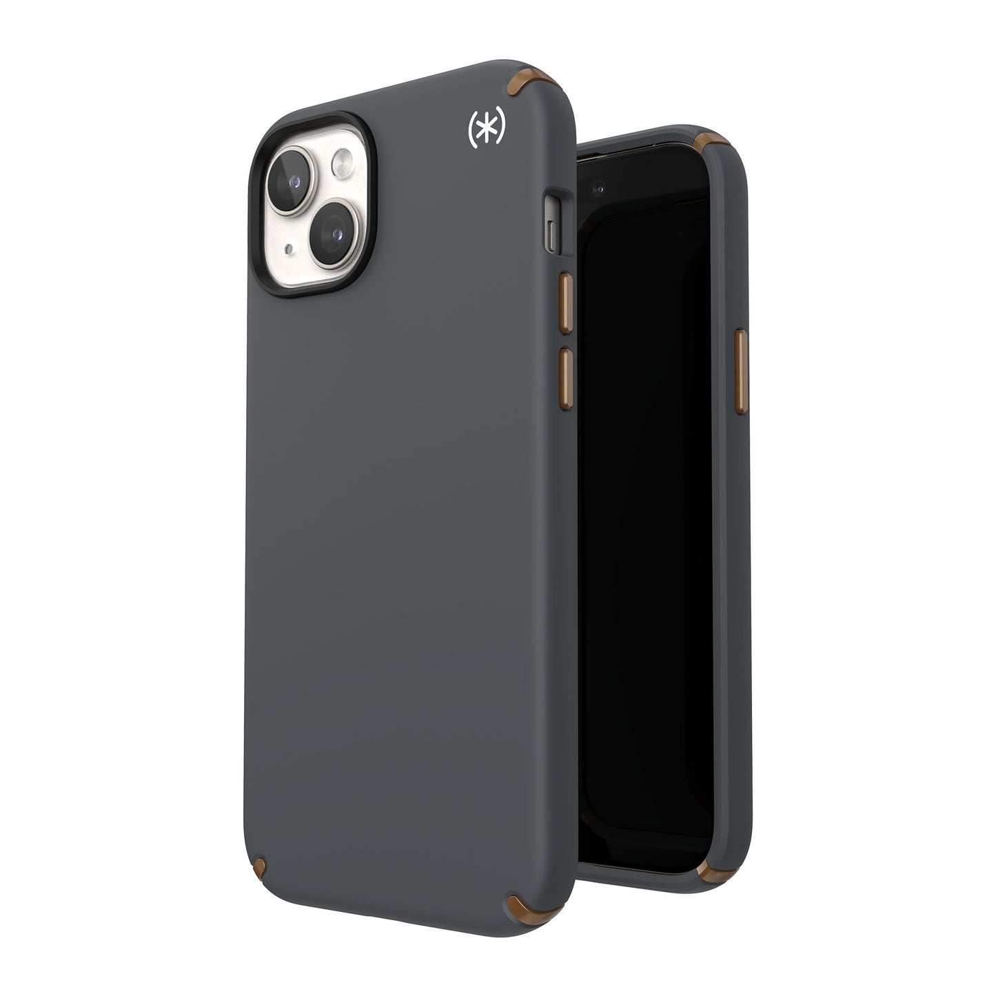 SPECK Presidio2 Pro with MagSafe for iPhone 15 Plus - Charcoal Grey/Cool Bronze/White