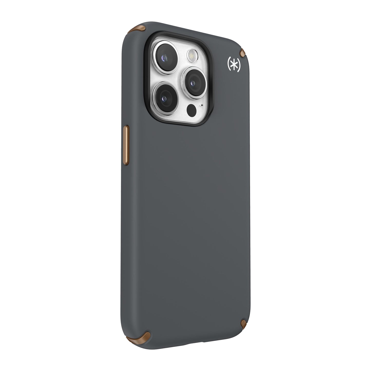 SPECK Presidio2 Pro with MagSafe for iPhone 15 Pro - Charcoal Grey/Cool Bronze/White