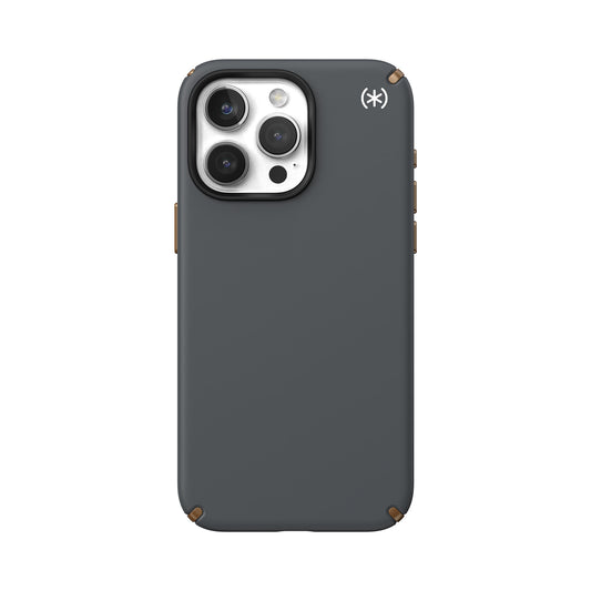 SPECK Presidio2 Pro with MagSafe for iPhone 15 Pro Max - Charcoal Grey/Cool Bronze/White