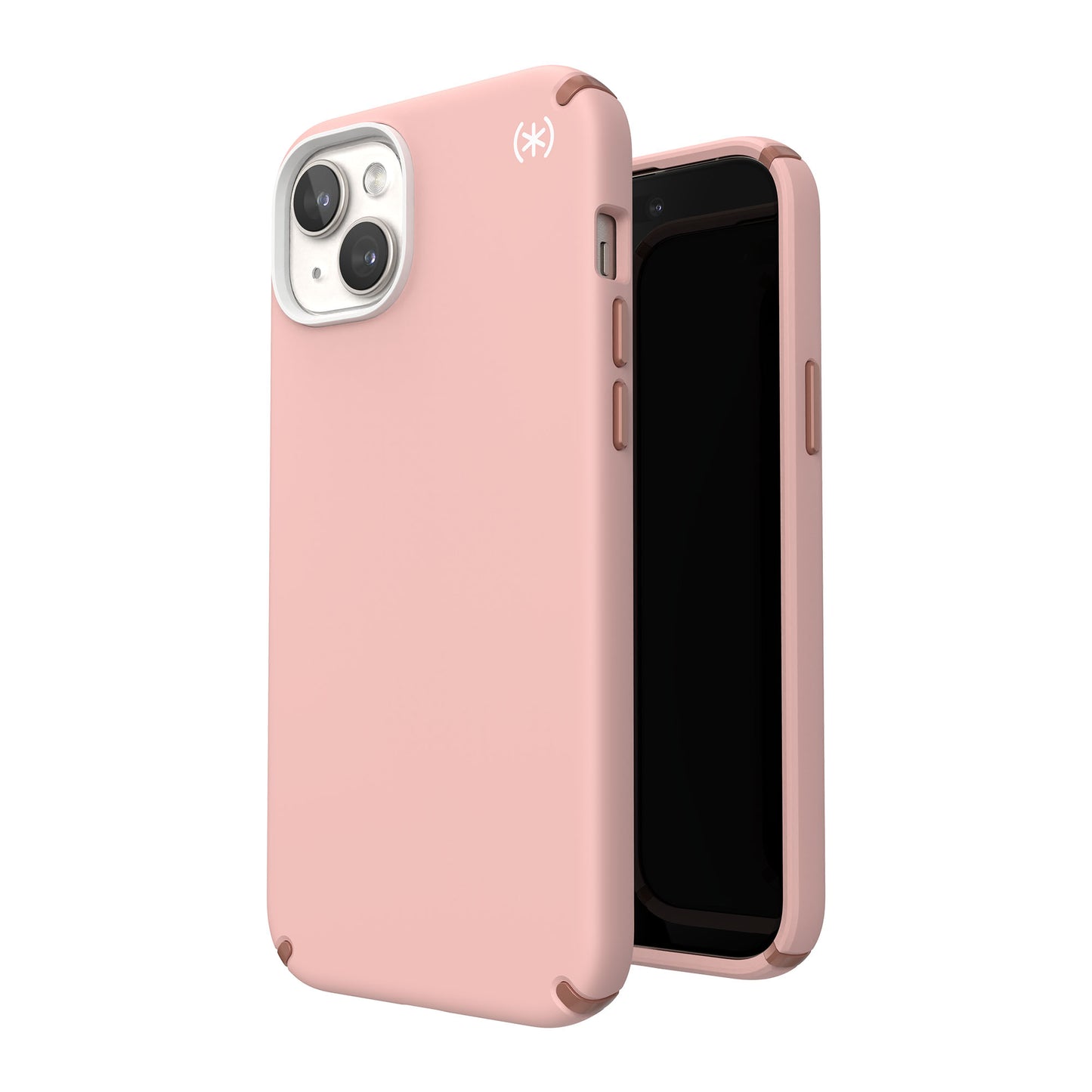 SPECK Presidio2 Pro with MagSafe for iPhone 15 Plus - Dahlia Pink/Rose Copper/White