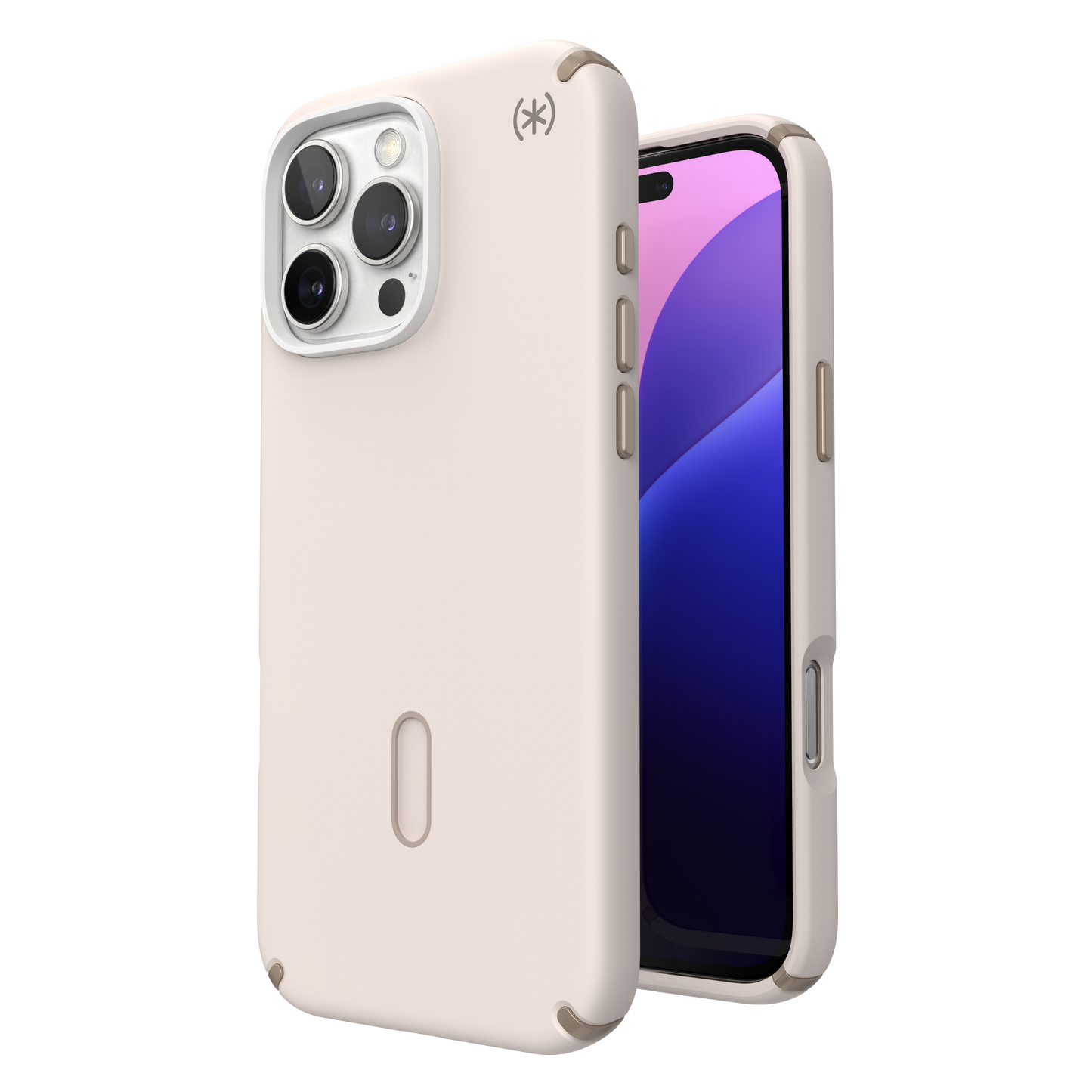 SPECK Presidio2 Pro MagSafe + ClickLock Case for iPhone 16 Pro Max - Bleached Bone/Heirloom Gold