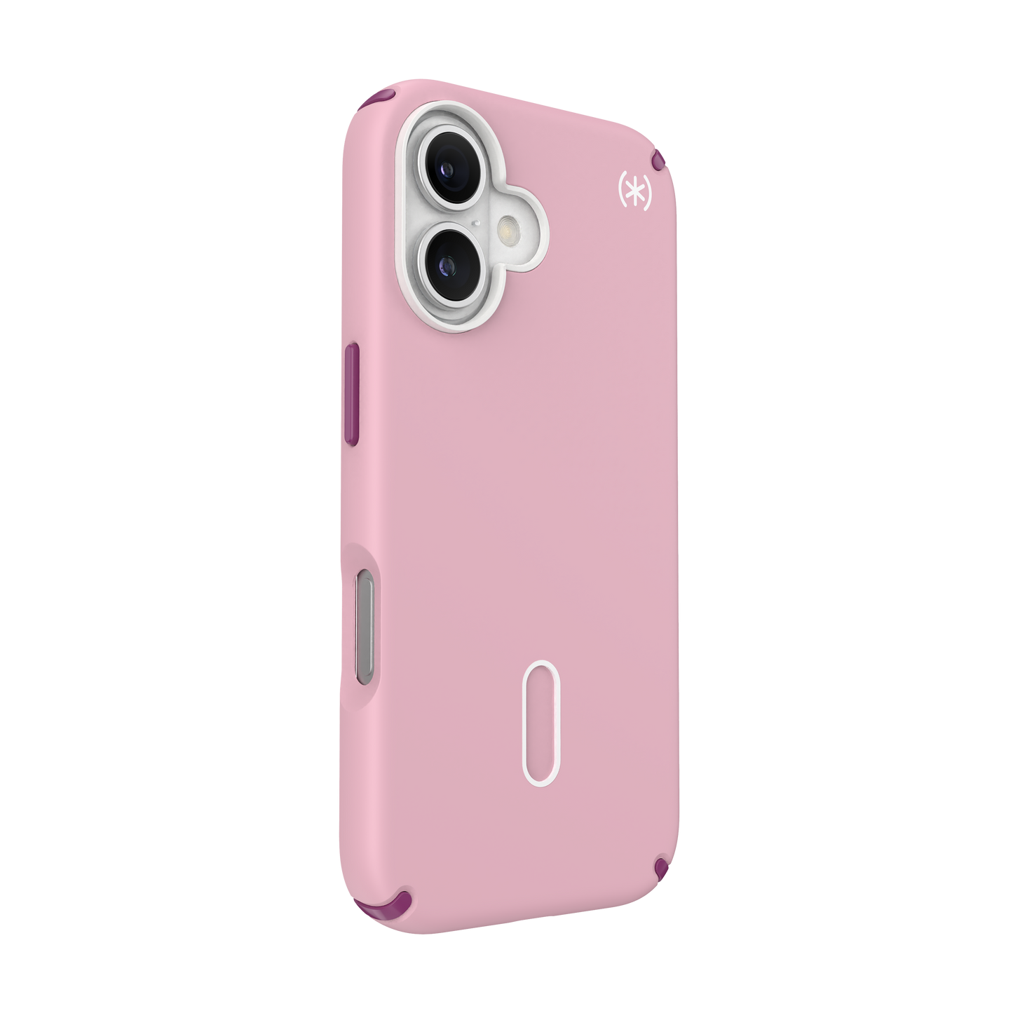 SPECK Presidio2 Pro MagSafe + ClickLock Case for iPhone 16 - Wednesday Pink/Boysenberry Purple