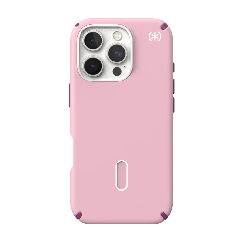 SPECK Presidio2 Pro MagSafe + ClickLock Case for iPhone 16 Pro - Wednesday Pink/Boysenberry Purple