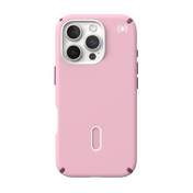 SPECK Presidio2 Pro MagSafe + ClickLock Case for iPhone 16 Pro - Wednesday Pink/Boysenberry Purple