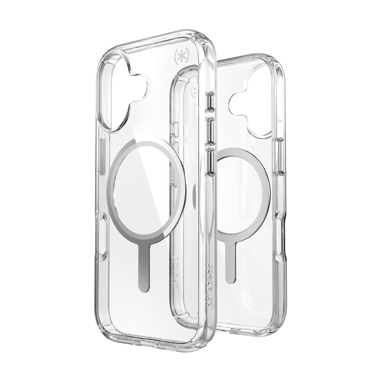 SPECK Presidio Perfect-Clear MagSafe Case for iPhone 17 - Clear/Silver