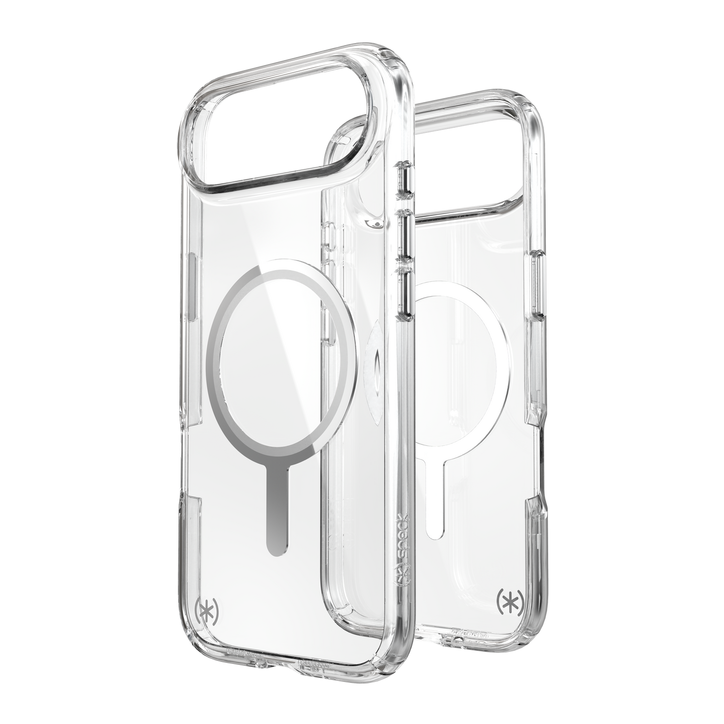 SPECK Presidio Perfect-Clear MagSafe Case for iPhone Air - Clear/Silver