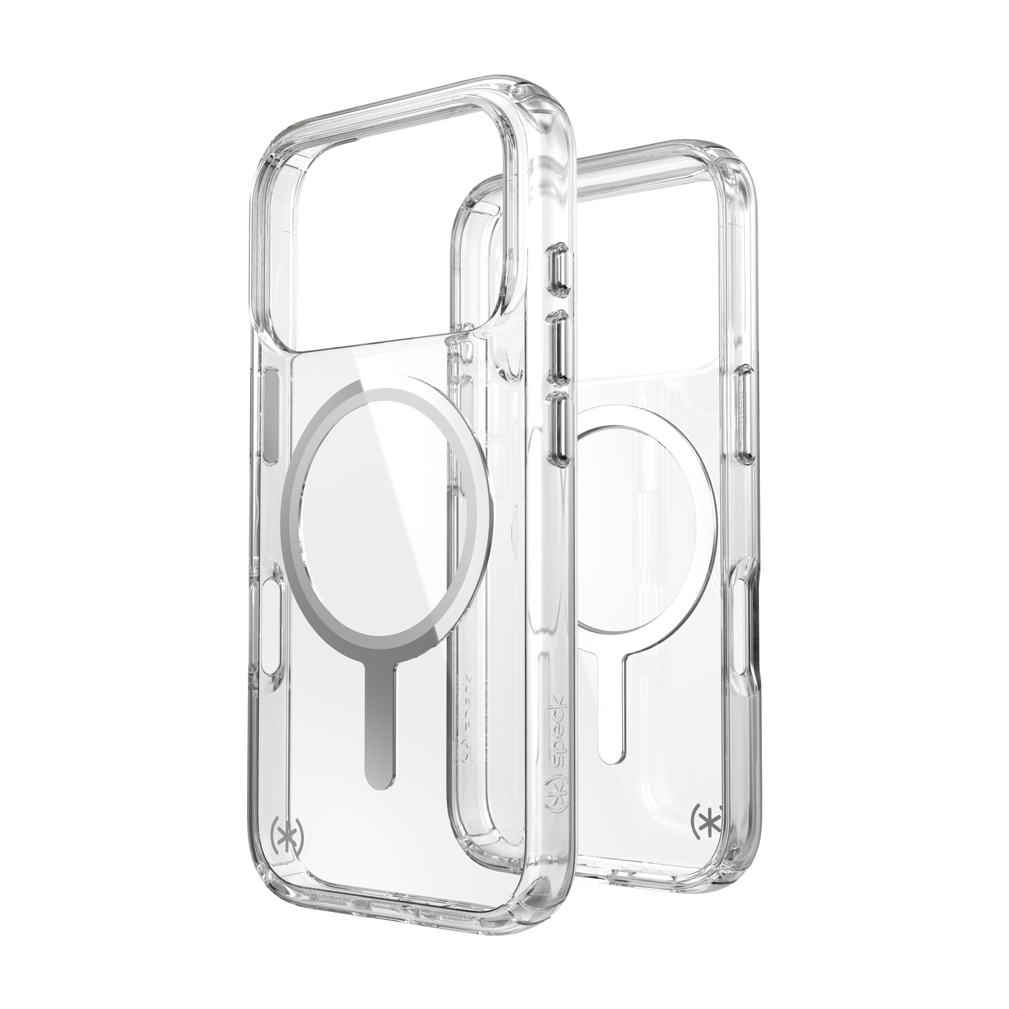 SPECK Presidio Perfect-Clear MagSafe Case for iPhone 17 Pro - Clear/Silver