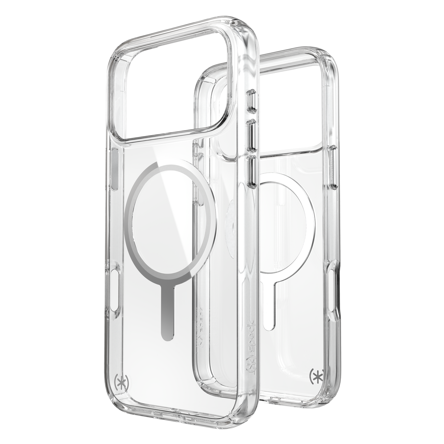 SPECK Presidio Perfect-Clear MagSafe Case for iPhone 17 Pro Max - Clear/Silver