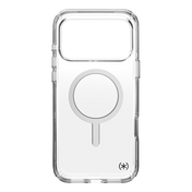 SPECK Presidio Perfect-Clear MagSafe Case for iPhone 17 Pro Max - Clear/Silver