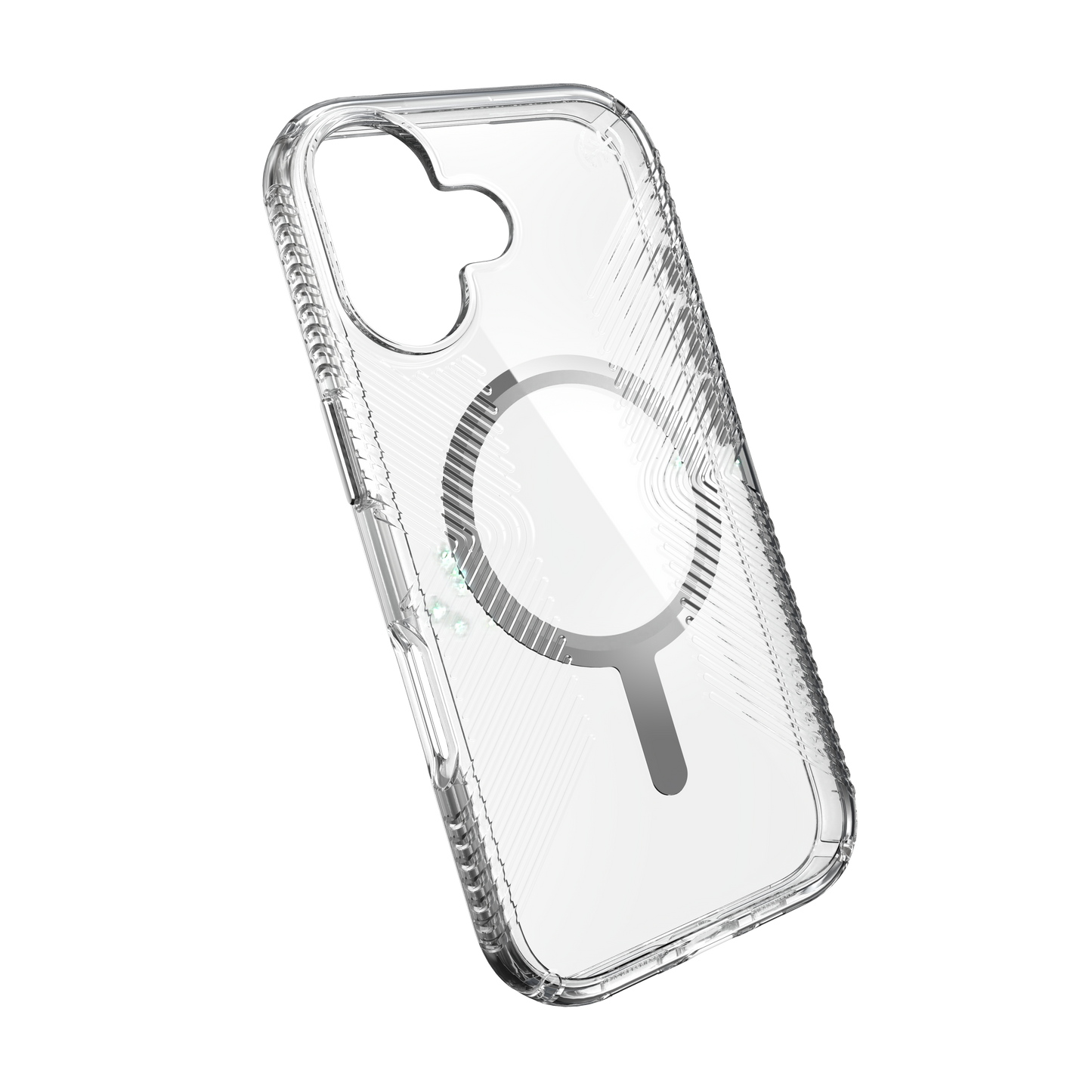 SPECK Presidio Perfect-Clear Grip MagSafe Case for iPhone 17 - Clear/Silver