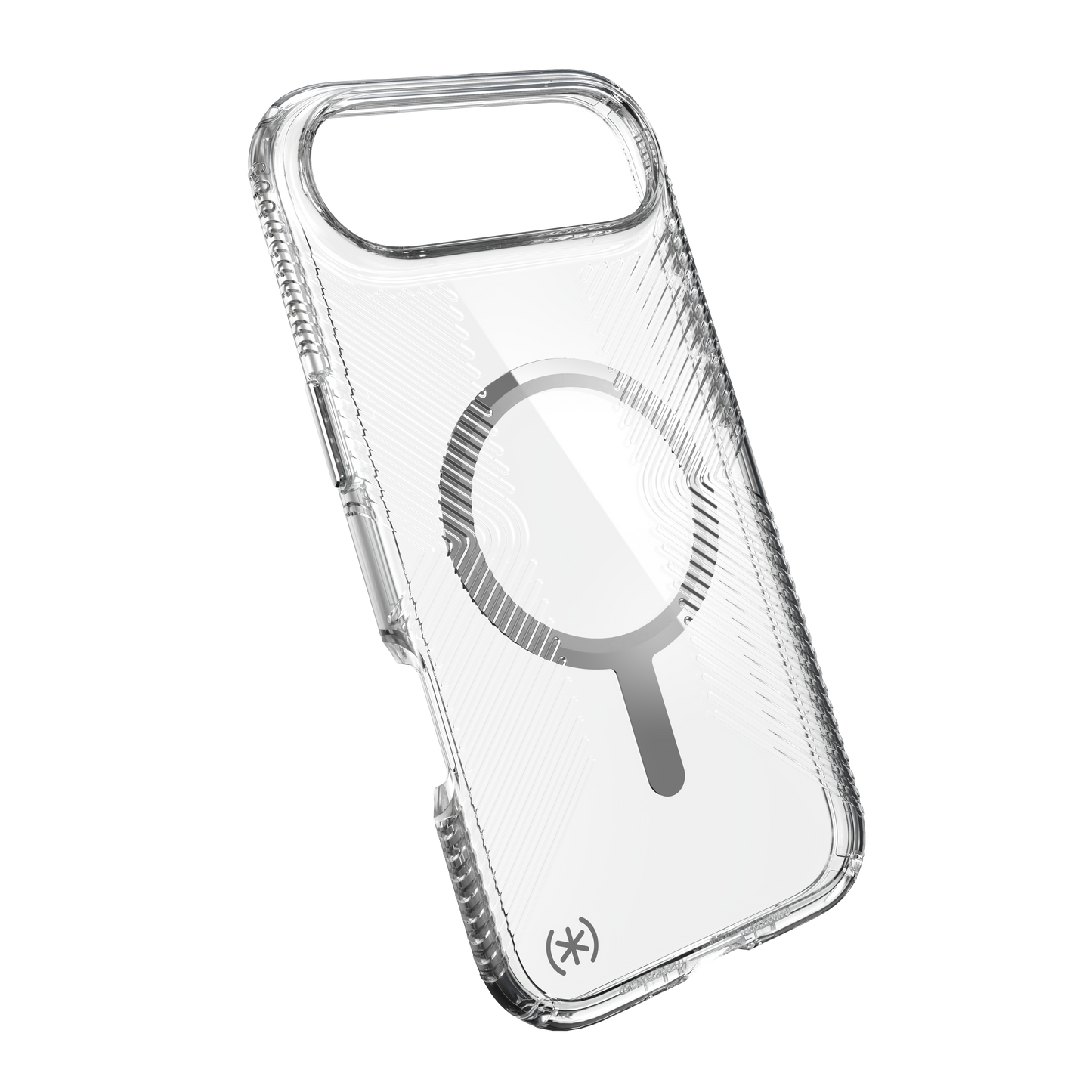 SPECK Presidio Perfect-Clear Grip MagSafe Case for iPhone Air - Clear/Silver