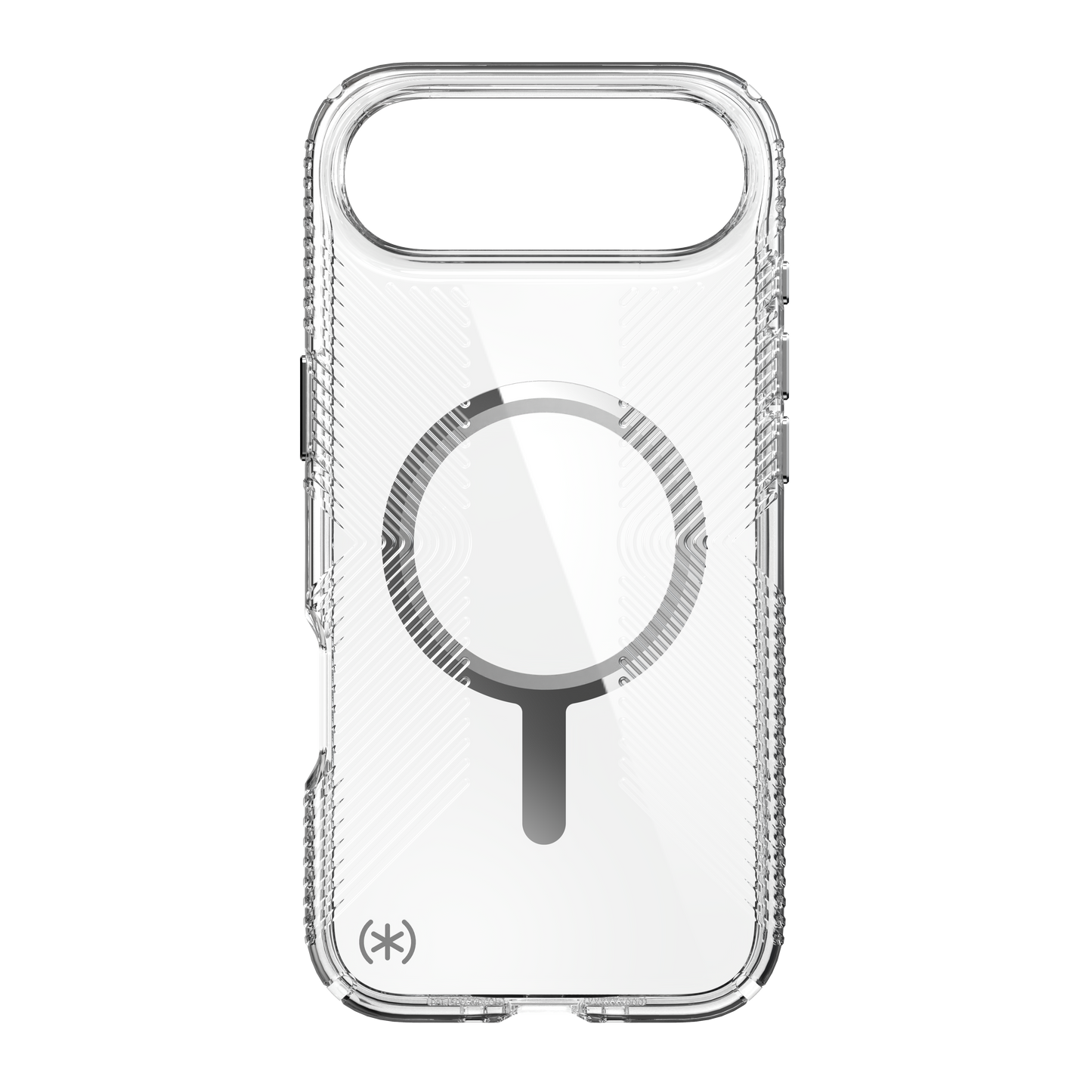 SPECK Presidio Perfect-Clear Grip MagSafe Case for iPhone Air - Clear/Silver