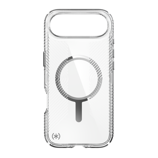 SPECK Presidio Perfect-Clear Grip MagSafe Case for iPhone Air - Clear/Silver