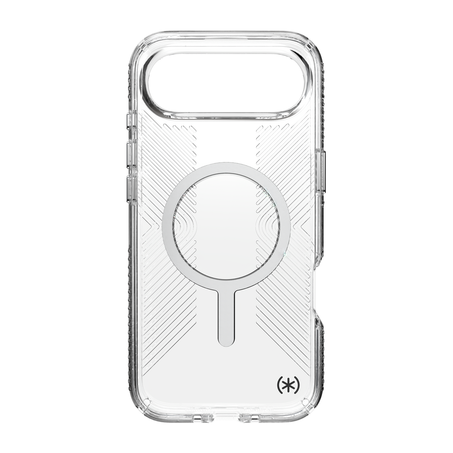 SPECK Presidio Perfect-Clear Grip MagSafe Case for iPhone Air - Clear/Silver