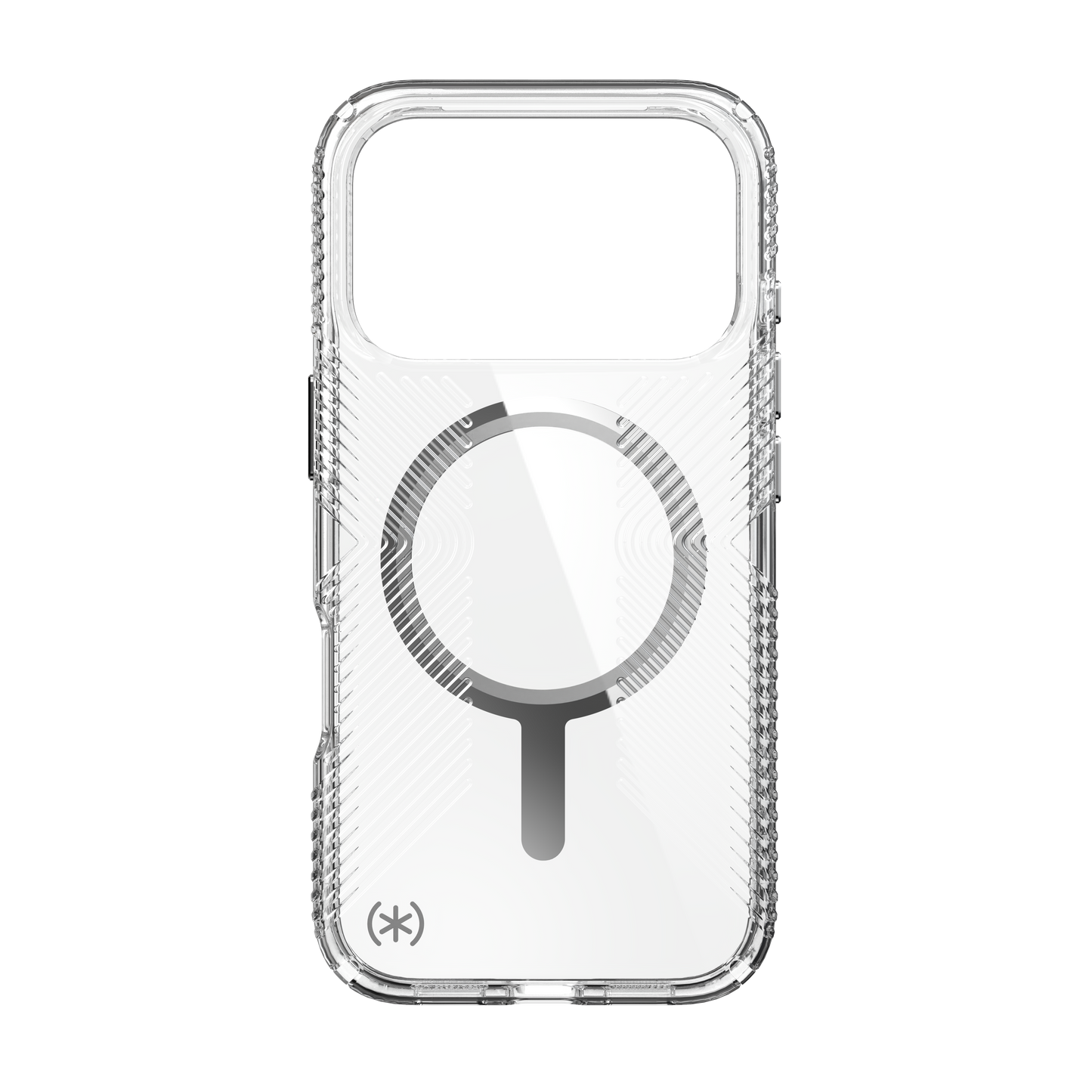 SPECK Presidio Perfect-Clear Grip MagSafe Case for iPhone 17 Pro - Clear/Silver
