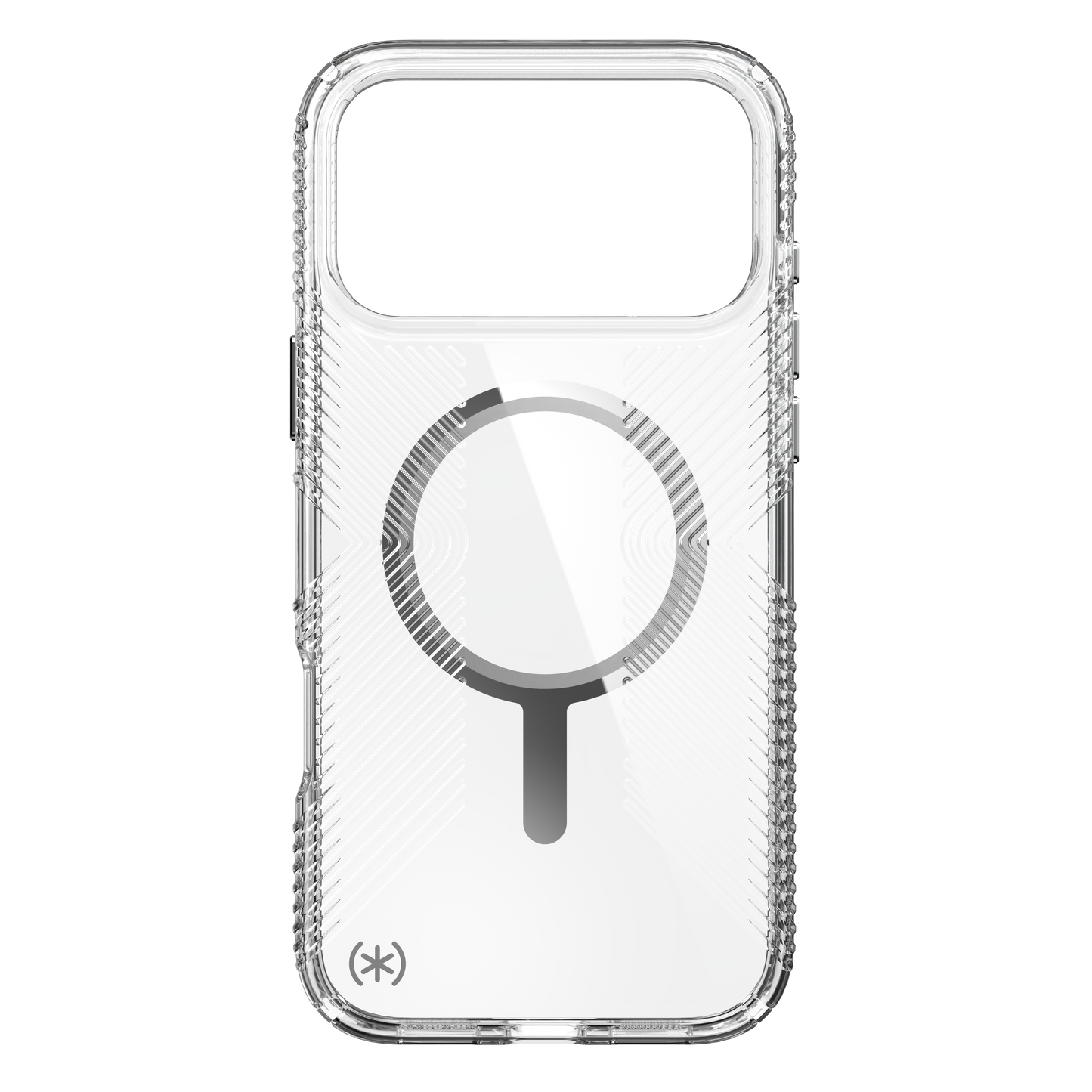 SPECK Presidio Perfect-Clear Grip MagSafe Case for iPhone 17 Pro Max - Clear/Silver