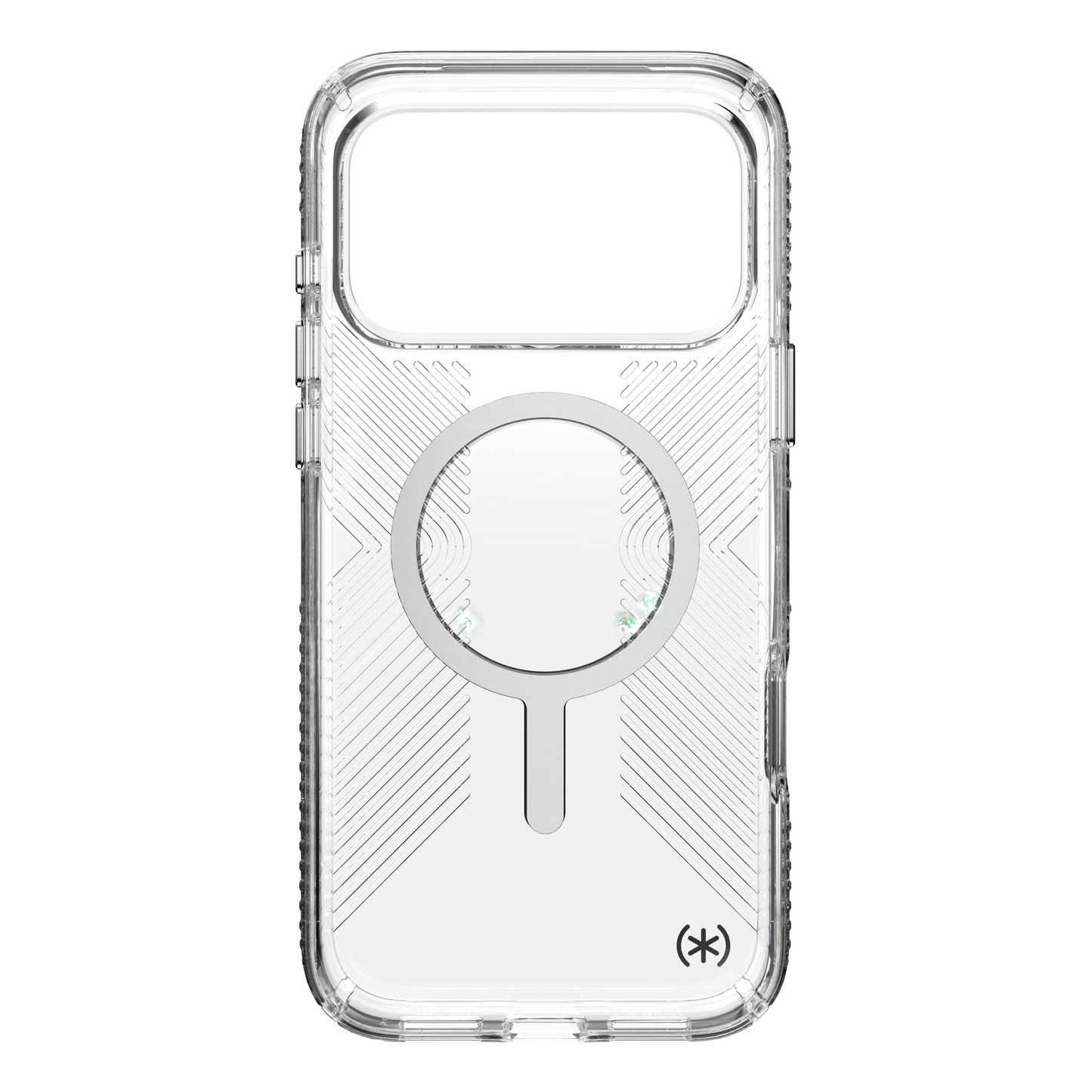 SPECK Presidio Perfect-Clear Grip MagSafe Case for iPhone 17 Pro Max - Clear/Silver