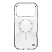 SPECK Presidio Perfect-Clear Grip MagSafe Case for iPhone 17 Pro Max - Clear/Silver