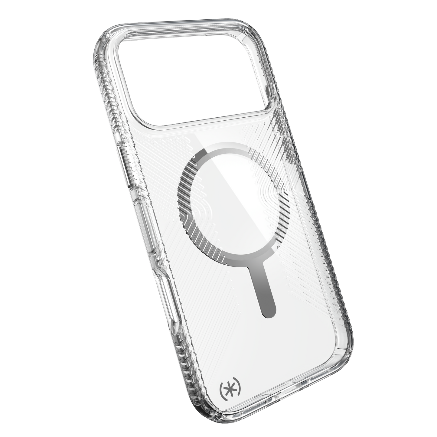 SPECK Presidio Perfect-Clear Grip MagSafe Case for iPhone 17 Pro Max - Clear/Silver