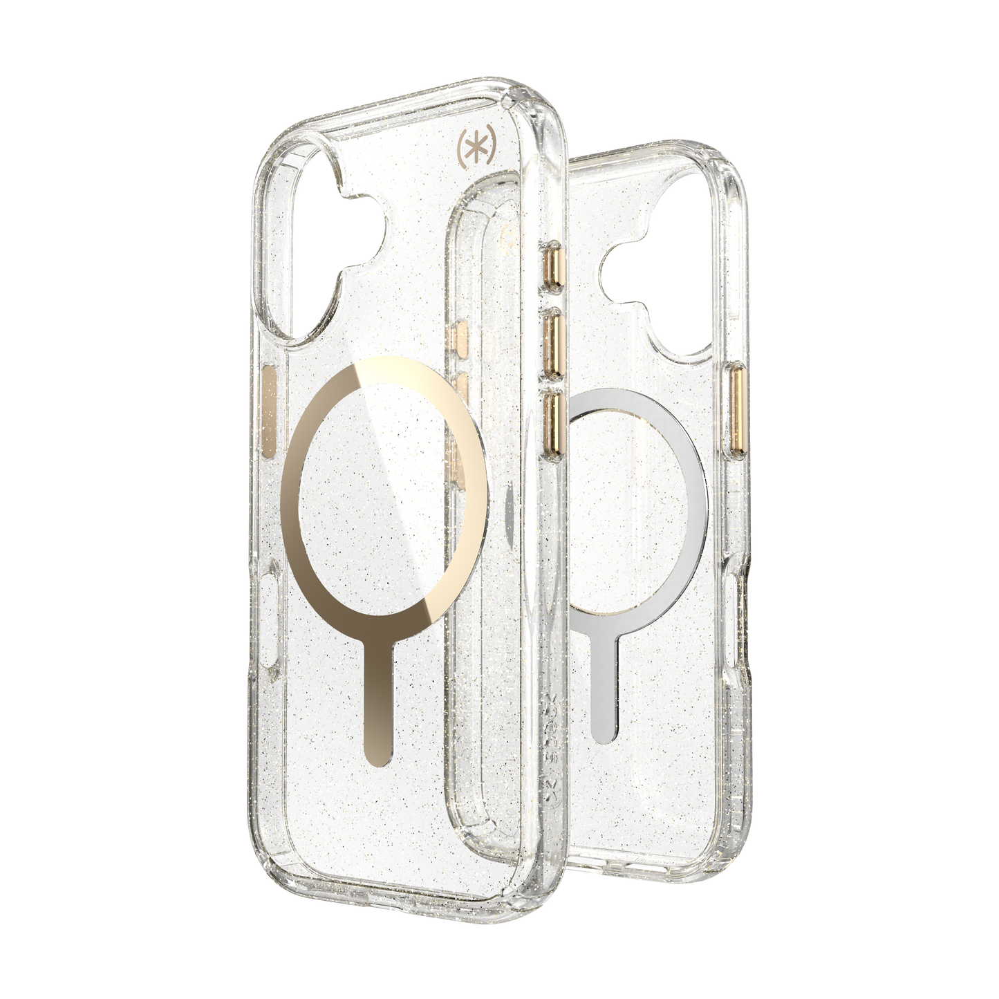 SPECK Presidio Lux MagSafe Case for iPhone 17 - Glitter/Gold Metallic