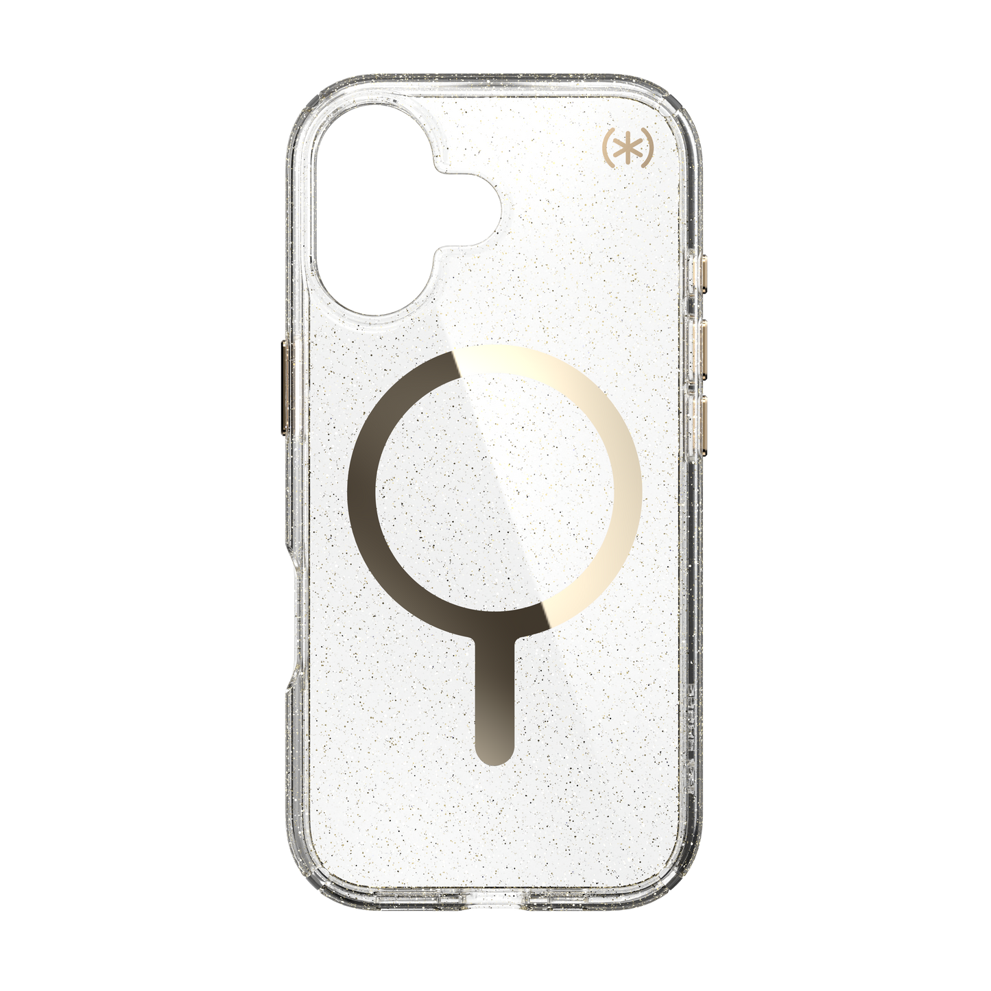 SPECK Presidio Lux MagSafe Case for iPhone 17 - Glitter/Gold Metallic