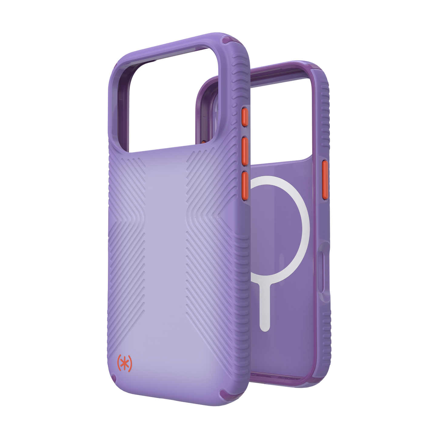 SPECK Presidio Lux Grip MagSafe Case for iPhone 17 Pro - Purple Fade/Magic Purple/New Poppy
