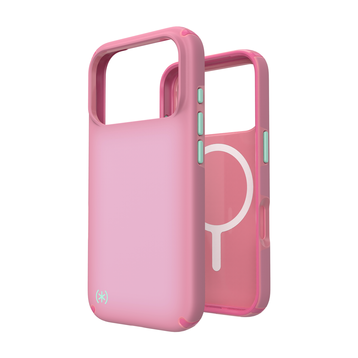 SPECK Presidio Lux MagSafe Case for iPhone 17 Pro - Ibis Pink Fade/Dark Ibis/Kanom Green