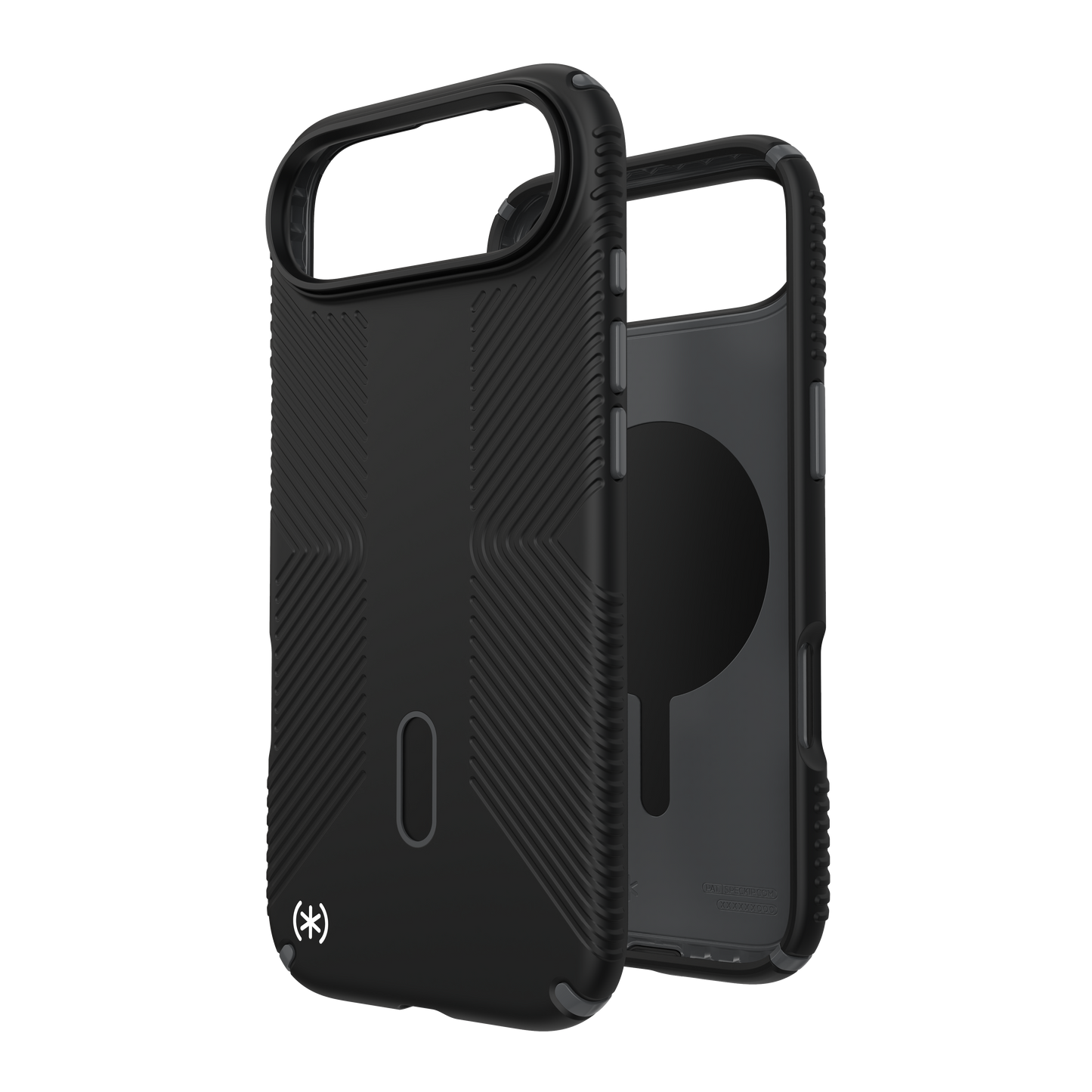 SPECK Presidio2 Grip MagSafe + ClickLock Case for iPhone Air - Black/Slate Grey/White