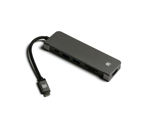STM Media USB C 6-in-1 Hub - Grey