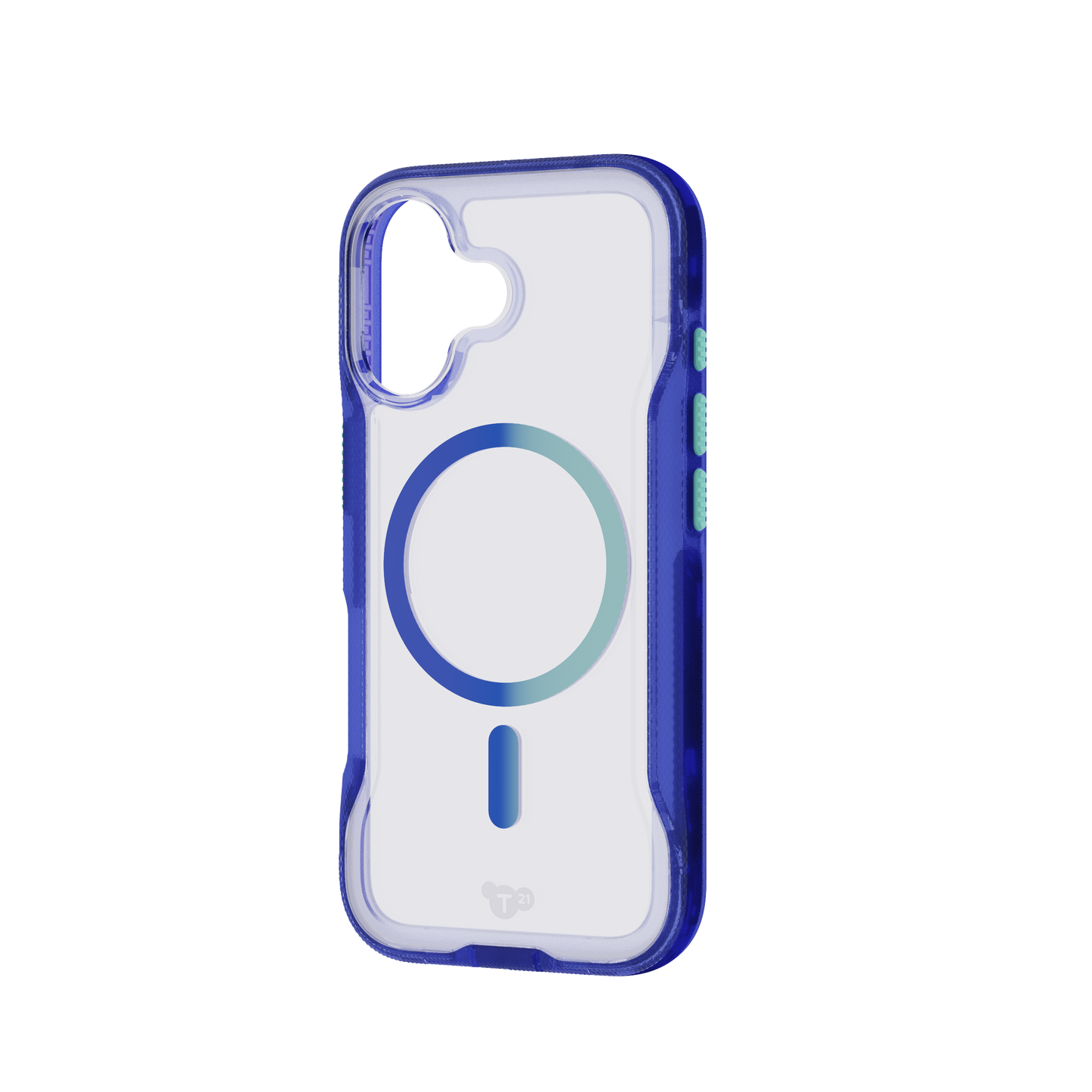 TECH21 EvoPro MagSafe Case for iPhone 17 - Electric Blue/Jelly Mint