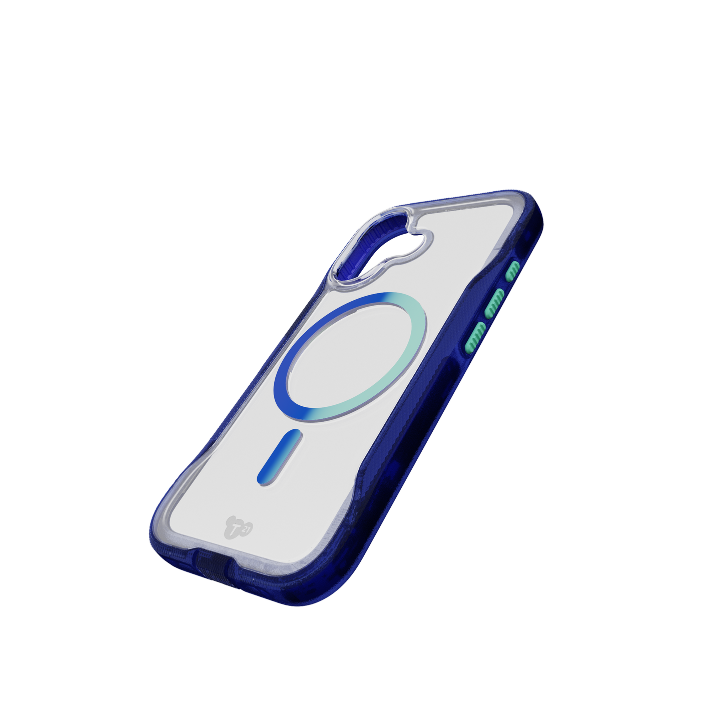 TECH21 EvoPro MagSafe Case for iPhone 17 - Electric Blue/Jelly Mint